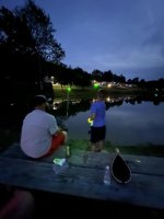 Kids fishing at the Triple R pond