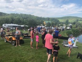 Campers at Pirate and Princess Weekend 2018 at Triple R Campground in Western NY