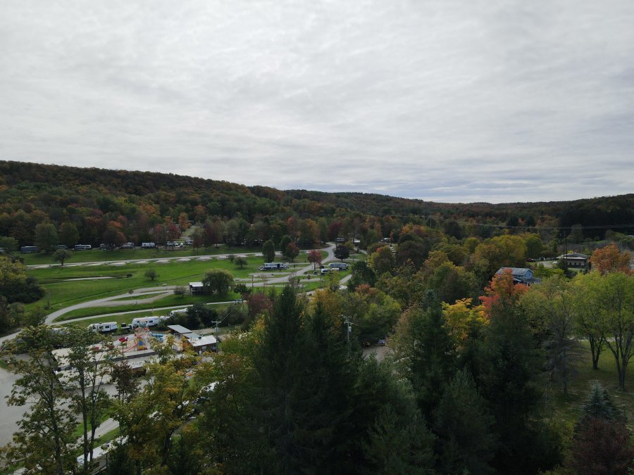 Ariel view at Triple R Camping Resort a campground in WNY