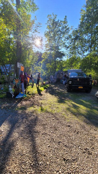 Site decorated with Halloween Decorations at Triple R Camping Resort