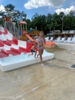 Kids playing in the LeeKee Lagoon at Triple R