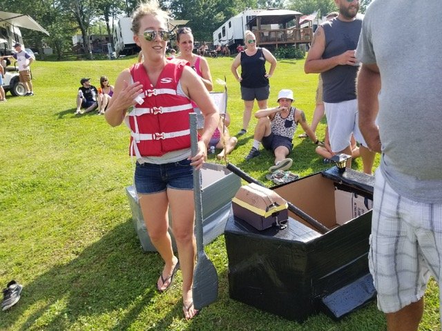 Campers at Pirate and Princess Weekend 2018 at Triple R Campground in Western NY