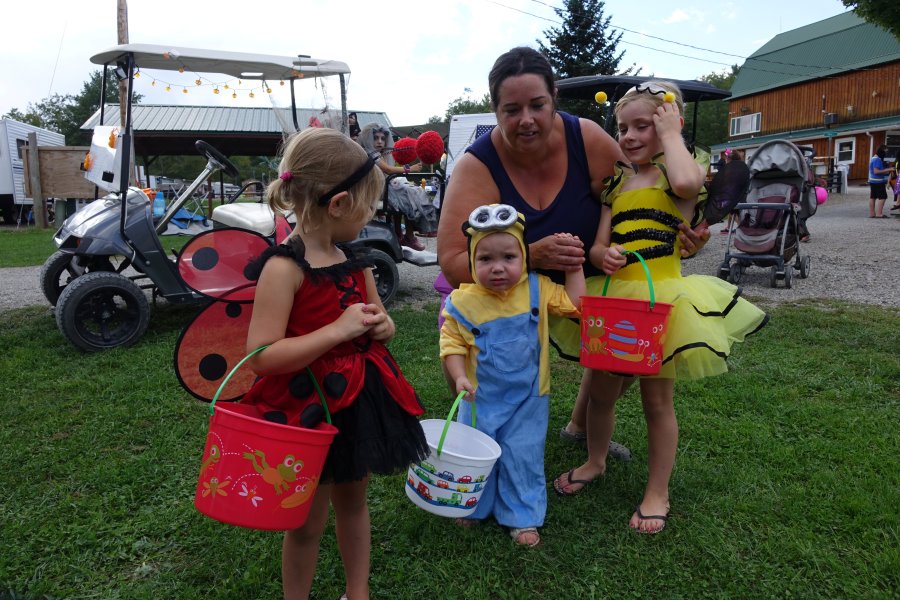 Campers in Costume Halloween Weekend 2018 at Triple R Campground in Western NY