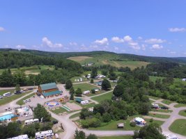 Arial view of Triple R Camping Resort