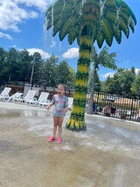 Kids playing in the LeeKee Lagoon at Triple R