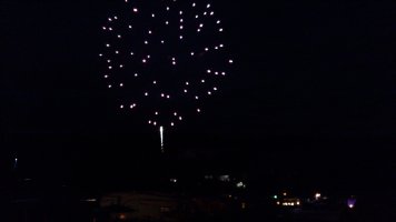 Fireworks on July 4th weekend 2018 at Triple R Camping Resort