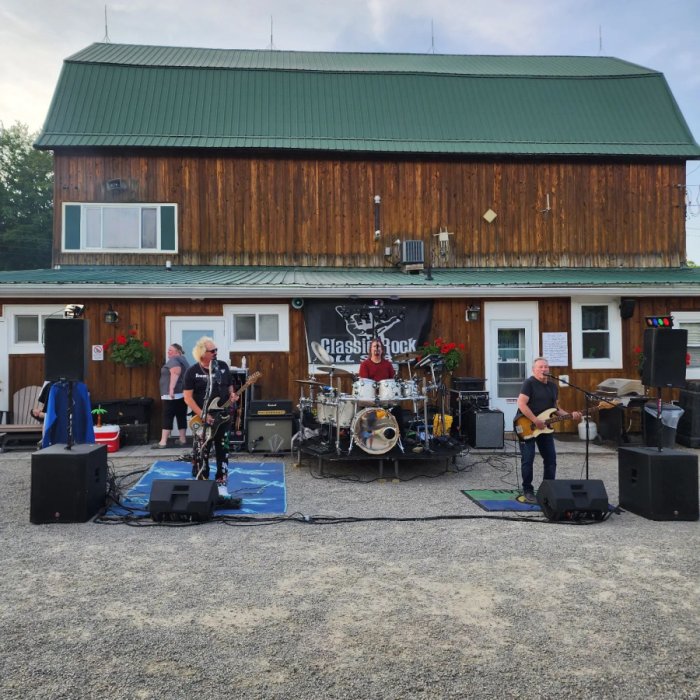 classic rock all star band at triple r camping resort a campground in wny