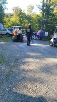 Kids and families out trick or treating at Triple R Camping Resort