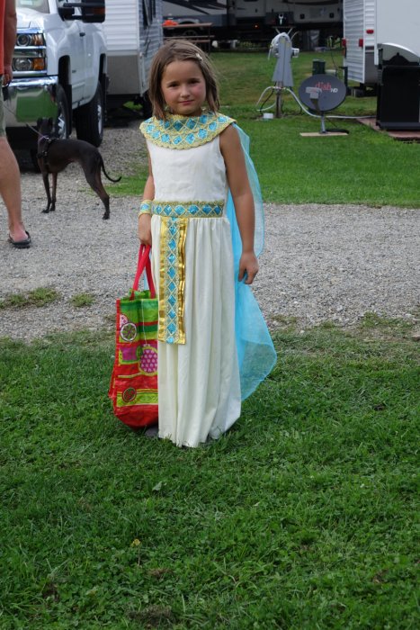 Camper in Costume Halloween Weekend 2018 at Triple R Campground in Western NY