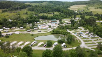 Ariel view at Triple R Camping Resort a campground in WNY