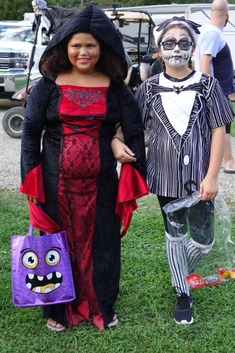 Campers in Costume Halloween Weekend 2018 at Triple R Campground in Western NY