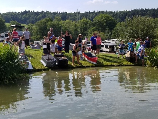 Campers at Pirate and Princess Weekend 2018 at Triple R Campground in Western NY