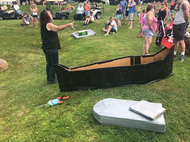 Campers at Pirate and Princess Weekend 2018 at Triple R Campground in Western NY