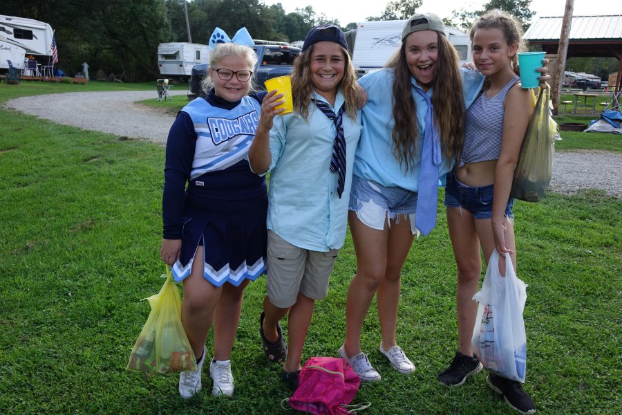 Campers in Costume Halloween Weekend 2018 at Triple R Campground in Western NY