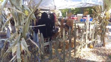 Site decorated with Halloween Decorations at Triple R Camping Resort