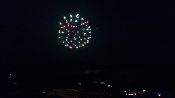 Fireworks on July 4th weekend 2018 at Triple R Camping Resort