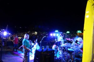 Campers Listening to Band During Memorial Day Weekend 2018 at Triple R Campground in Western NY