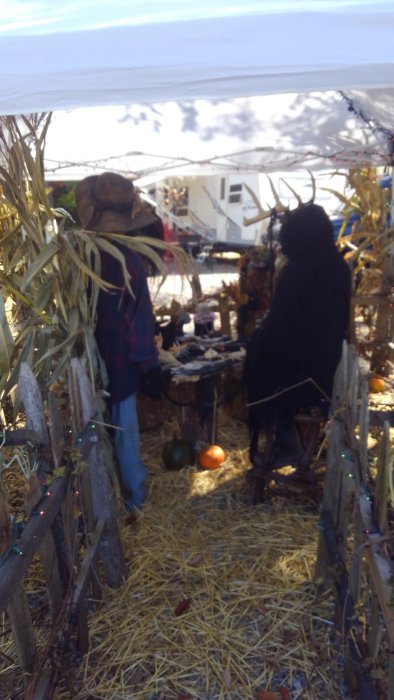 Site decorated with Halloween Decorations at Triple R Camping Resort