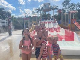 Kids at LeeKee Lagoon playing in water