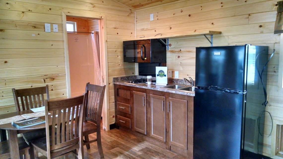 Deluxe Cabin Rental Site 622 at Triple R Camping Resort in Western NY