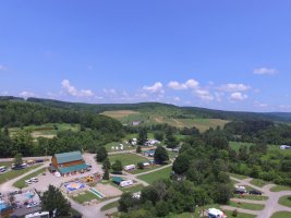 Arial view of Triple R Camping Resort