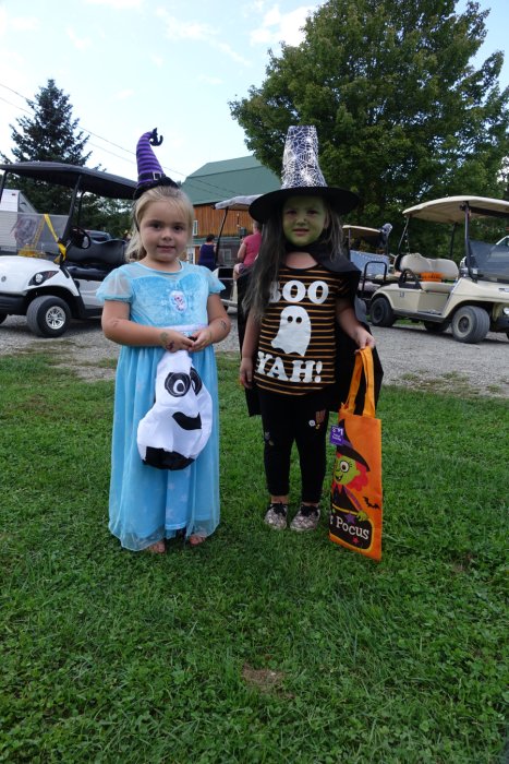 Campers in Costume Halloween Weekend 2018 at Triple R Campground in Western NY