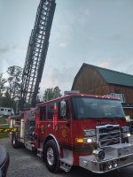 Franklinville FD Ariel Fire Truck 6 at Triple R