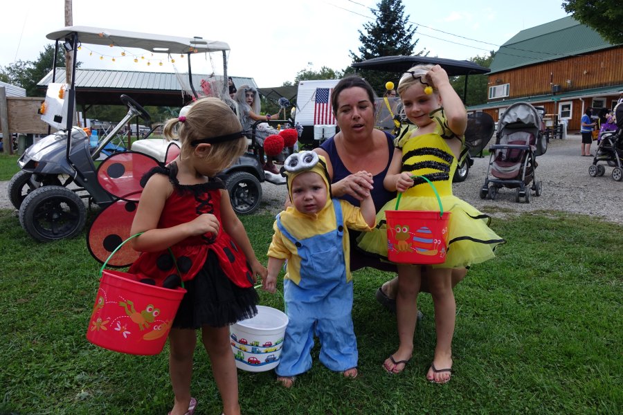 Campers in Costume Halloween Weekend 2018 at Triple R Campground in Western NY