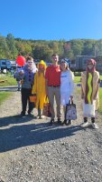 Kids and families out trick or treating at Triple R Camping Resort