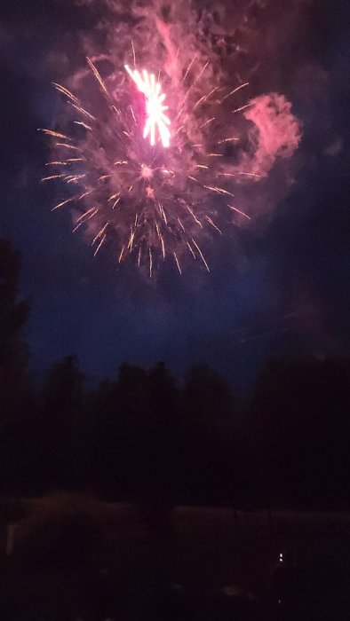 Fireworks at Triple R Camping Resort a campground in wy