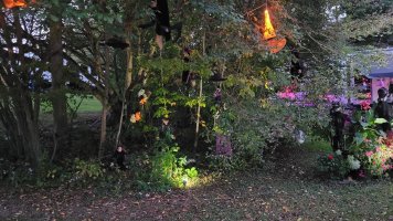 Site decorated with Halloween Decorations at Triple R Camping Resort