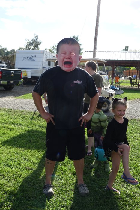 Campers in Costume Halloween Weekend 2018 at Triple R Campground in Western NY