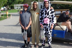 Campers in Costume Halloween Weekend 2018 at Triple R Campground in Western NY