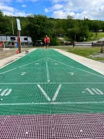 Shuffle board court at Triple R