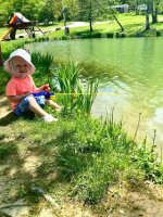 Kids fishing at Triple R pond