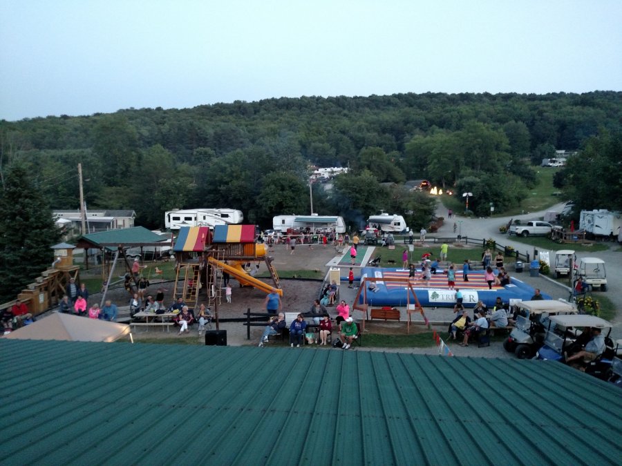 Arial View of Christmas in July Weekend and Triple R Campground in Western NY