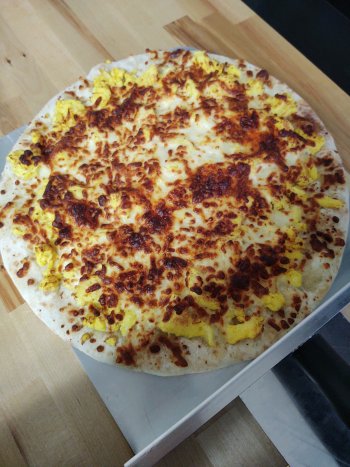 Breakfast Pizza at Triple R