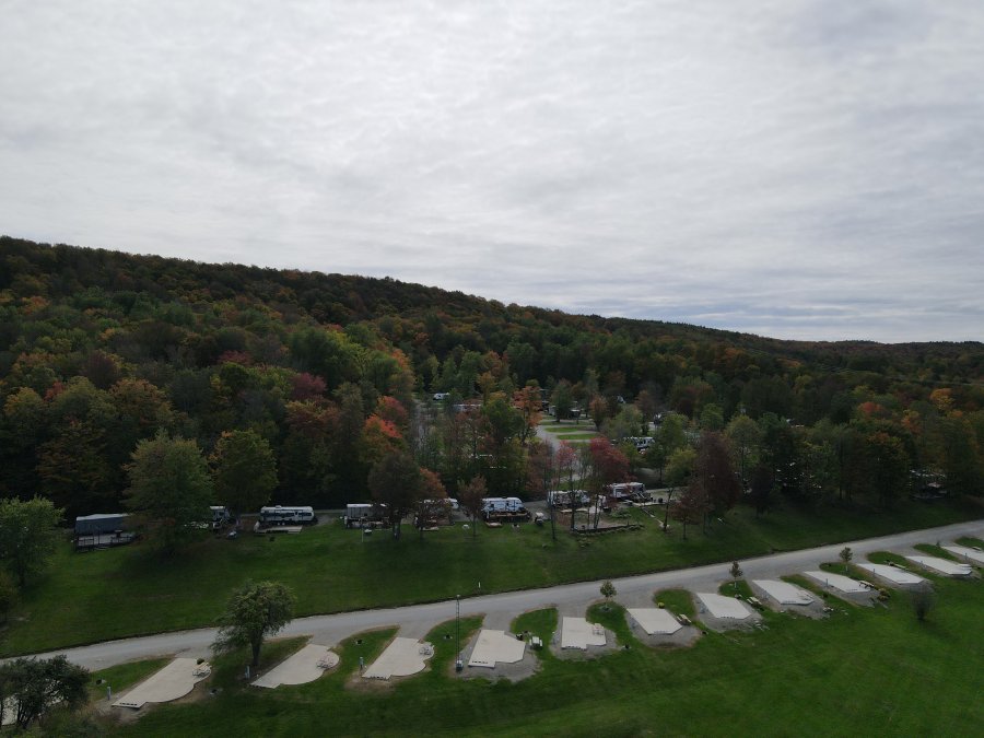 Ariel view at Triple R Camping Resort a campground in WNY