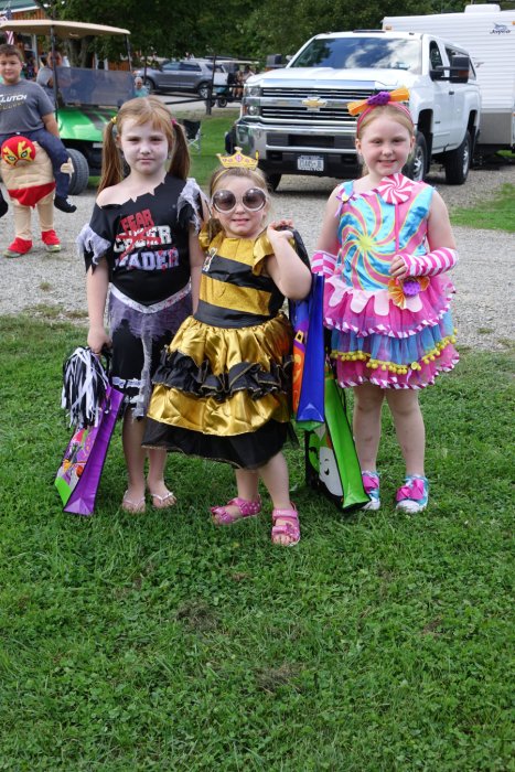 Campers in Costume Halloween Weekend 2018 at Triple R Campground in Western NY